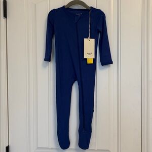 Kyte BABY Blue Zippered Footie 12-18 Months NWT